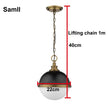 Retro Restaurant Dining Table Single Head Iron Pot Lid Lampshade Industrial Style Store Art Deco LED Round Chandelier