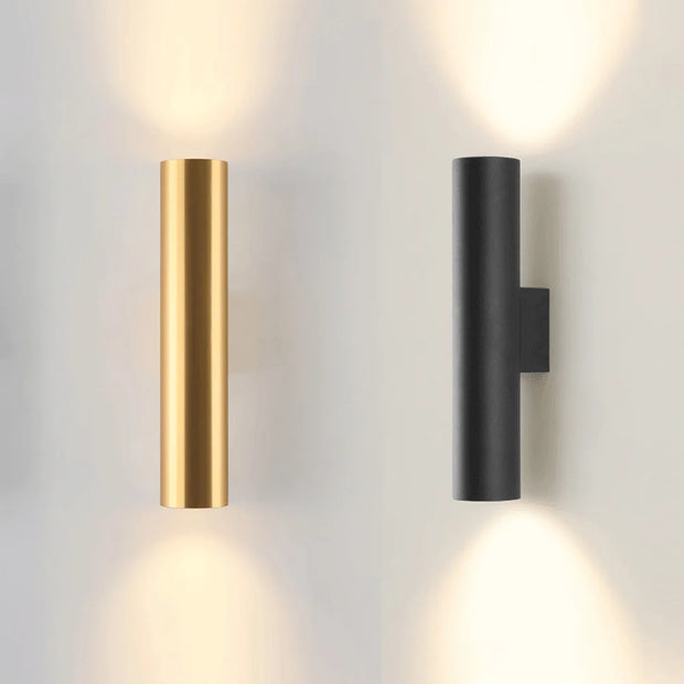 Minimalist Double Headed Cylindrical Wall Lamp Modern Indoor Lamps Background Wall Hallway Bedroom Light Up and Down Luminous