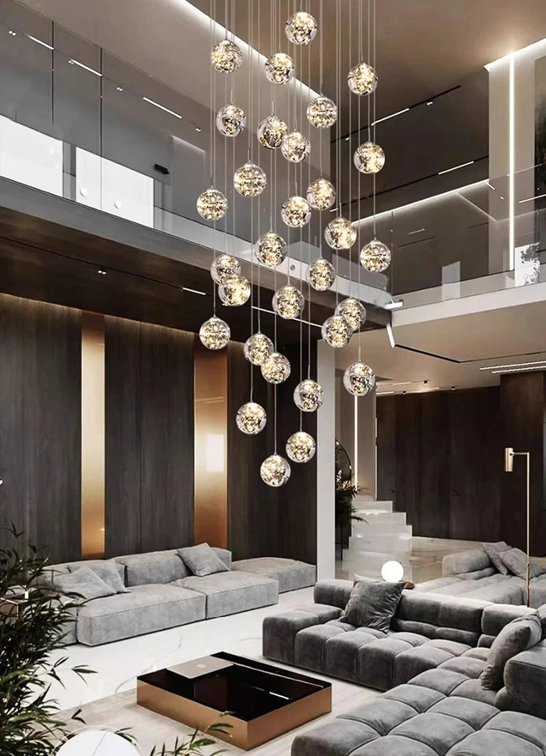 New models Nordic Home Decoration Stair Chandelier Living room and Dining room Pendant Lights Ceiling light indoor Lighting