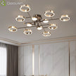 Modern Luxury Nordic Style Aluminum Circle Shaped LED Pendant Light Art Creative Lamp for Living Room Home Decoration Chandelier