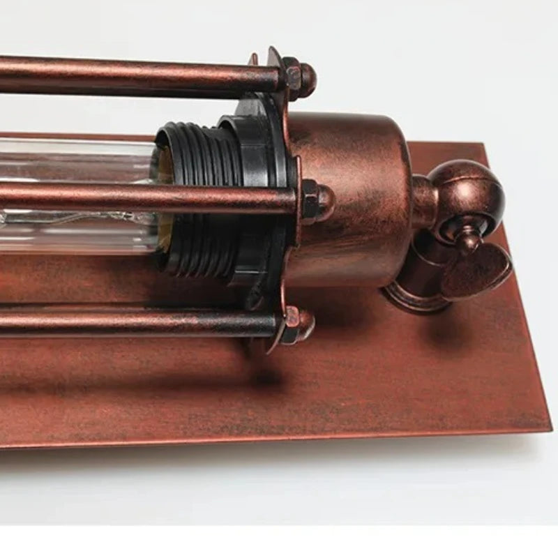 American Flute Wall Lamp Unique LOFT Restaurant Bar Grill Hallway Iron Wall Light Rustic Industrial Decor Edison Bulb Fixture