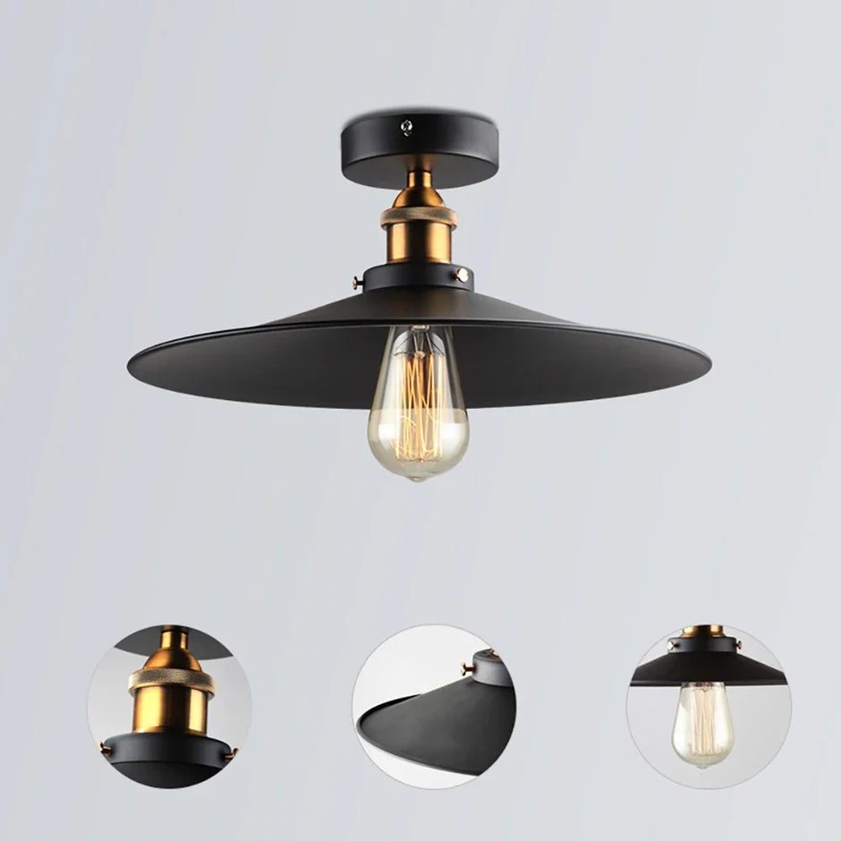 DAMIASMIL Retro Ceiling Lamp for Living Room Dining Room Bedroom Corridor Entrance Ceiling Lights E27 Indoor Lighting Fixtures