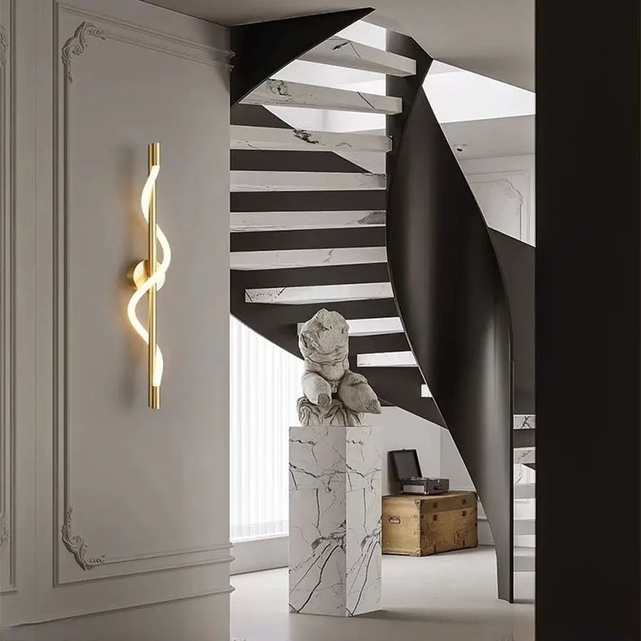 TINLAIBOR Minimalist designer's Wall lamp Living room Background wall Staircase decoration music notation Wall lamps Bedhead