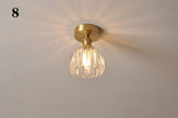 Modern Pendant Ceiling Lamp with Glass Shade for Kitchen Aisle Balcony Bedroom Home Art Deco Led Ceiling Lights Fixtures E27