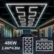Dimmable  Hexagonal-shaped LED Light  Garage Light High-quality, life Shots, garage/Hair salon Light Honeycomb light AC85-265V