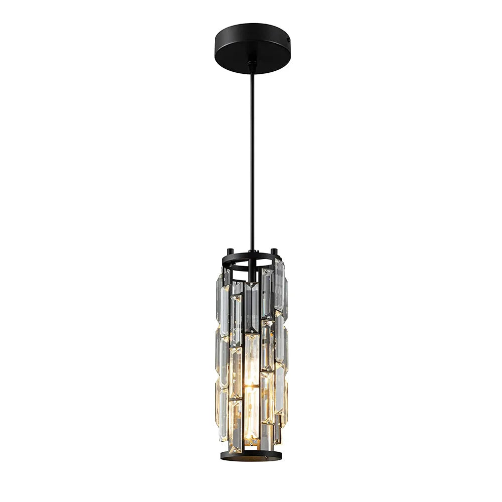 Crystal Pendant Lamp American Industrial-style Home Décor Lighting Fixtures for Kitchens, Dining Rooms, Parlor and Bedrooms
