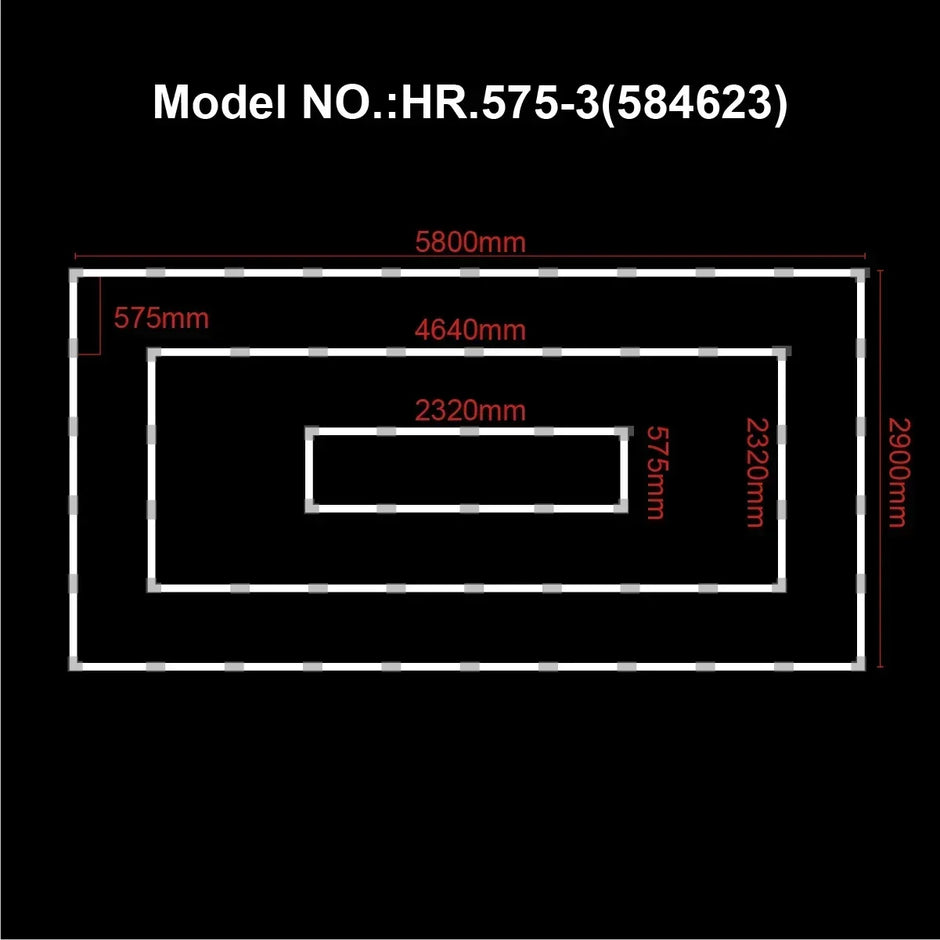 Office Extra Large Workshop LED Light 6500K Garage Ceiling Light Shop Light for Car Detailing Gym Supermarket Show  customized
