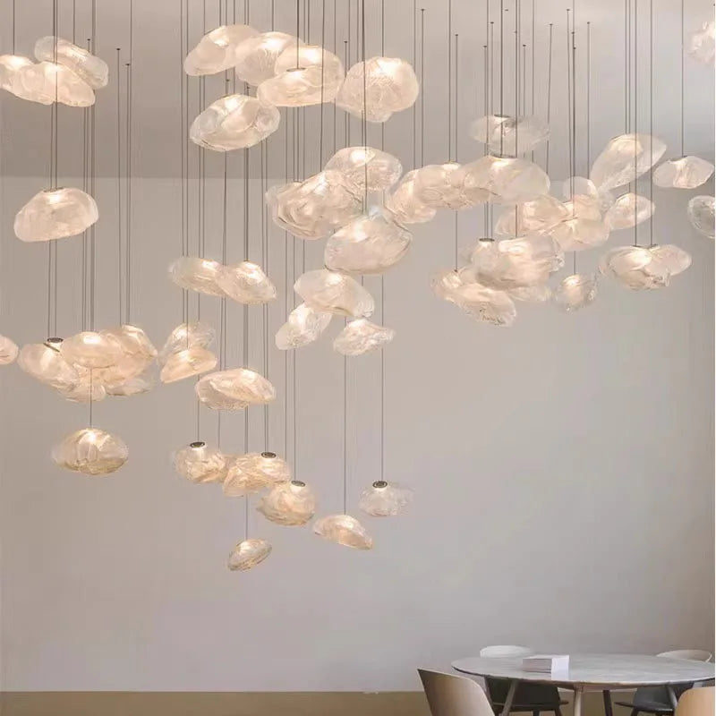 Nordic home decoration, stair chandelier, living room and dining room Pendant lights, ceiling light, indoor lighting
