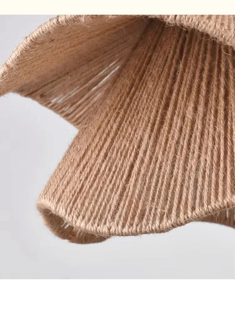 2025 Handmade Woven Restaurant Pendant Light Hemp Rope Light Bedroom Light Restaurant Japanese Style Room Decoration Pendant Lig
