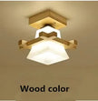 Solid wood ceiling lamp balcony American Scandinavian new chinese aisle corridor light LED Ceiling Lights