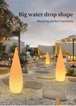 Hotel Restaurant Courtyard Garden Decoration Outdoor Variable Light Emitting Diode Luminous Water Droplet Floor Lamp