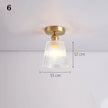 Modern Pendant Ceiling Lamp with Glass Shade for Kitchen Aisle Balcony Bedroom Home Art Deco Led Ceiling Lights Fixtures E27