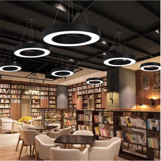Creative Hexagonal Led Lamps Office Chandelier Round Simple Y-shaped splicing Special-Shaped Chandelier Gym Office Light