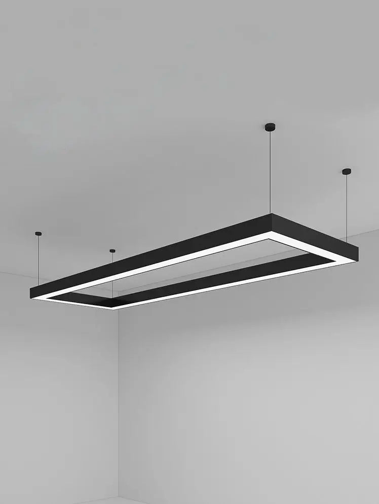 Modern minimalist geometric pendant lights, for dining room, gym, office, LED hollow office pendant lights