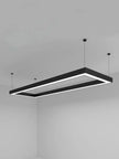Modern minimalist geometric pendant lights, for dining room, gymnasium, LED hollow pendant lights, supermarket circular lights