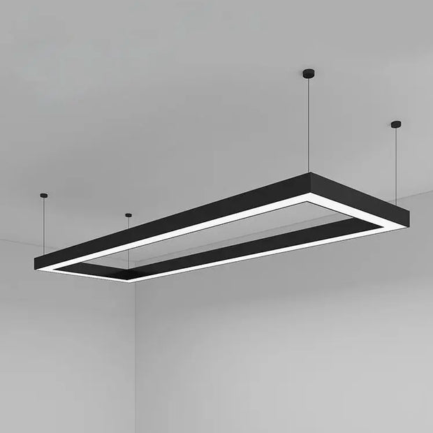 Modern minimalist geometric pendant lights, for dining room, gym, office, LED hollow office pendant lights