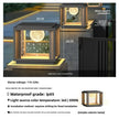 Solar Column Head Lamps Waterproof Courtyard Lamps Gate Pillar Lamps Wall Column Lamps Outdoor Villa Column Head Lamps