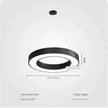 Modern minimalist geometric pendant lights, for dining room, gymnasium, LED hollow pendant lights, supermarket circular lights