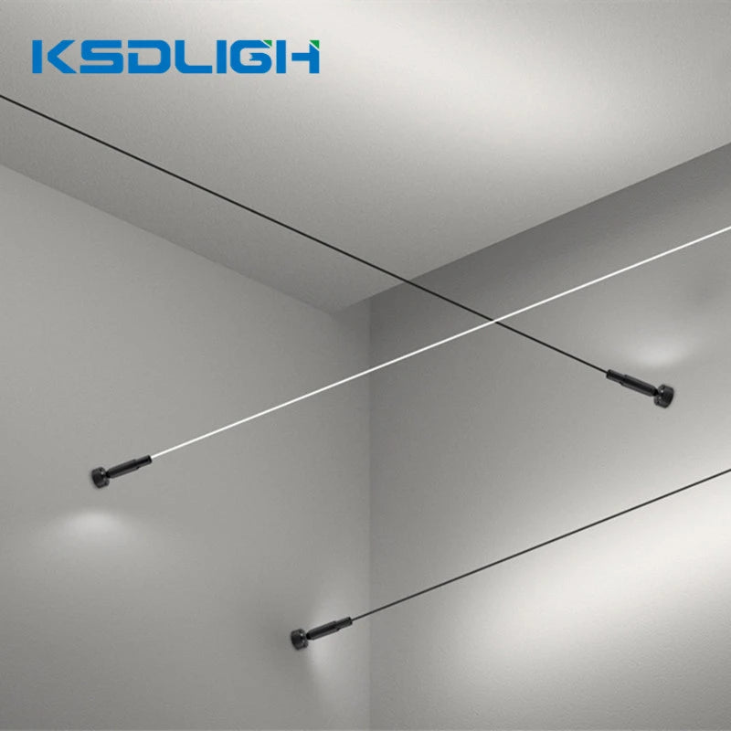 Minimalist LED Skyline Linear Light COB Modern Wall Lamp for Living Room Bedroom Art Exhibition Wall DIY Decor Strips Sconce