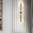 Moderm Luxury Single Double Head Wall Lamp Golden Lnclined Tube Wall Light Mirror Light Stair Living Room Bedroom Deco Luminaire