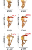 Outdoor courtyard pillar wall lamp waterproof terrace retro courtyard villa exterior wall balcony outdoor courtyard lamp