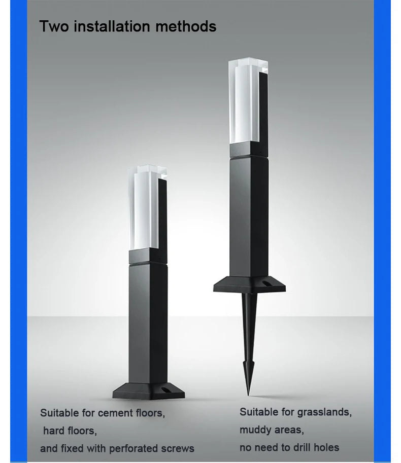 LED Lawn Lamp Landscape Lights For Garden Decoration IP65 Waterproof AC85-265V Garden Lights Outdoor Lighting For country house