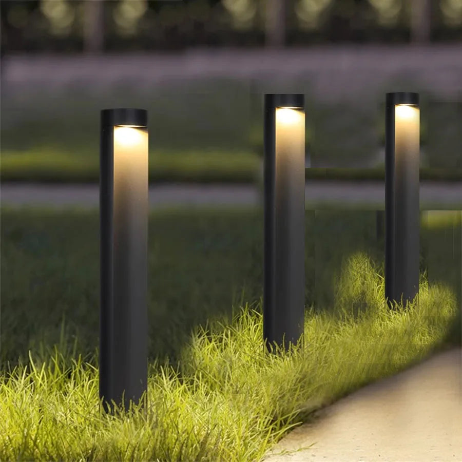 10W Outdoor Garden Landscape Path Light Waterproof Villa Backyard Lawn Bollard Lighting Square Exterior Lawn Column Light