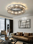 Light Luxury Crystal Ceiling Light Round LED Lamp 2025 New Post-modern Design Upscale Lighting Fixture for Living Room Bedroom