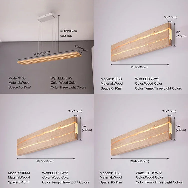 Modern Mirror Led Light Bedside Lamp Wabi Sabi Nordic Cracked Wood Wall Lamp for Living Room Hallway Office Decoration Lamp