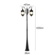 Double Ended Courtyard Outdoor Waterproof Lawn Landscape Community Villa Garden Light