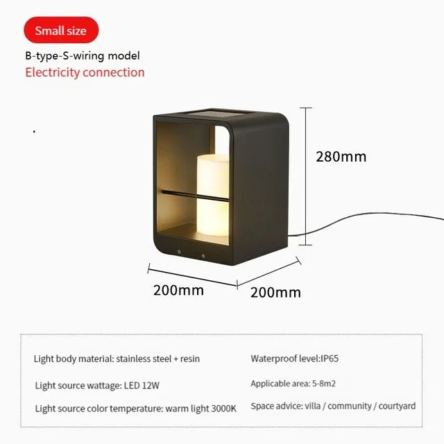 Garden Light Solar LED Light Fence Light Outdoor Waterpoof Landscape Lighting Lawn Lamp Villa Courtyard Decor Floor Lamps