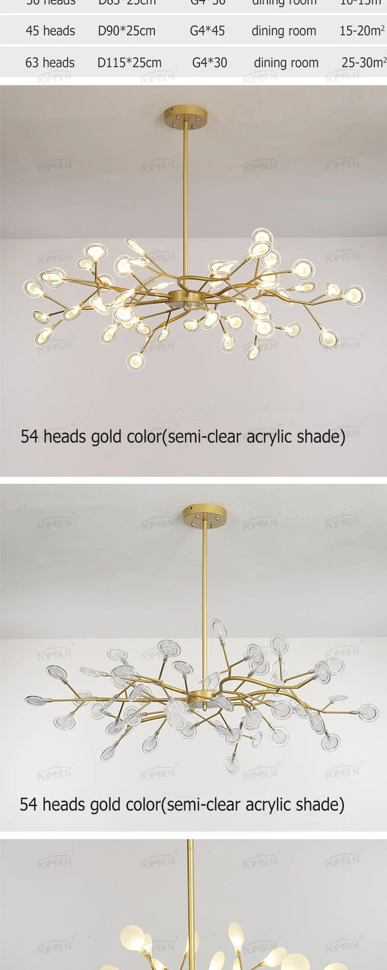 Nordic Chandelier Lighting Modern Branch Pendant Light Living Room Bedroom Led Luminarias Art Decor Indoor Lighting Fixtures