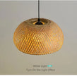 Japanese Chandelier Natural Bamboo Rattan Pendant Lights Handmade Weaving Hanging Lamps Wicker Shades E27 Lighting Suspension