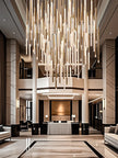 Hotel lobby LED Chandelier Villa hall Living room Crystal Chandeliers Customable High Ceilings Chandelier