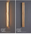 Modern Mirror Led Light Bedside Lamp Wabi Sabi Nordic Cracked Wood Wall Lamp for Living Room Hallway Office Decoration Lamp