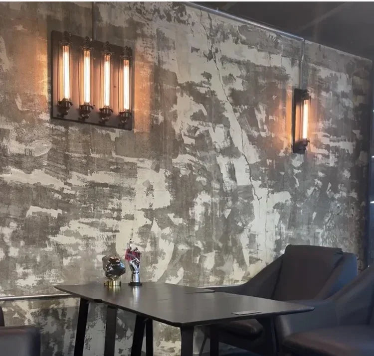 American Flute Wall Lamp Unique LOFT Restaurant Bar Grill Hallway Iron Wall Light Rustic Industrial Decor Edison Bulb Fixture