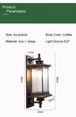 Retro Waterproof Outdoor Wall Lamp European Balcony Villa Garden Wall Light Courtyard Exterior Wall Lamp Corridor Aisle Lighting