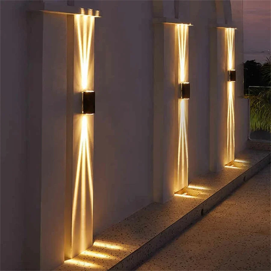 1Pack 20W Waterproof Up and Down LED Wall Lamp Waterproof Exterior Wall Spotlight Outdoor Villa Entrance Garden Porch Light