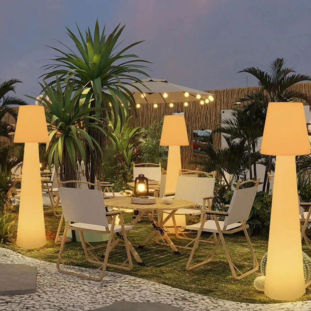 Outdoor courtyard, colorful LED solar lamp post garden IP65 wedding decoration floor lamp