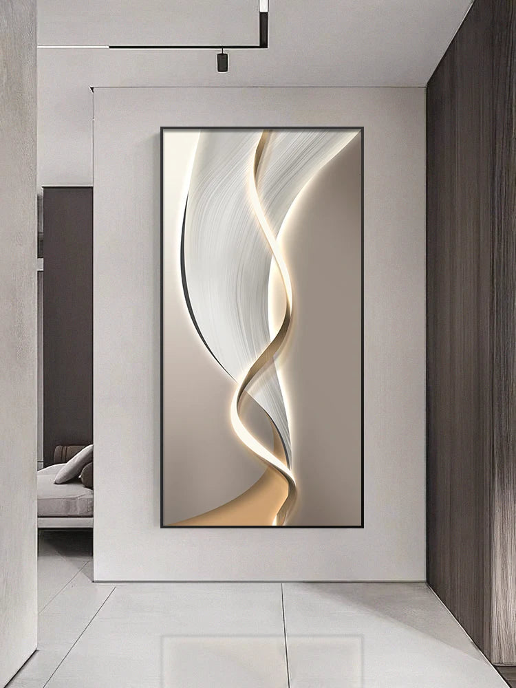 Entrance Foyer Decoration Painting Light High-end Ornament Led Room Light Interior Wall Lamp Home Decoration Item Picture