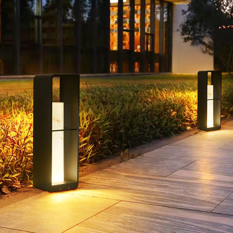 Garden Light Solar LED Light Fence Light Outdoor Waterpoof Landscape Lighting Lawn Lamp Villa Courtyard Decor Floor Lamps