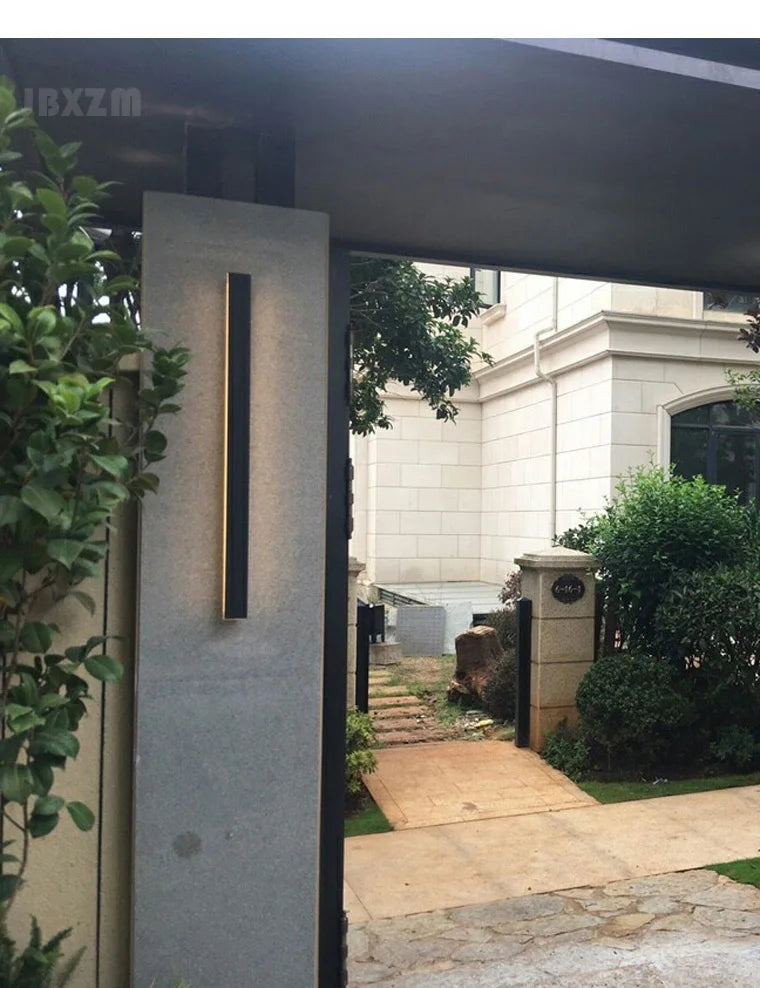 IP65 waterproof wall lamp minimalist led outdoor wall lamp black balcony terrace outdoor wall villa garden wall washer lamp