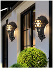 Outdoor courtyard pillar wall lamp waterproof terrace retro courtyard villa exterior wall balcony outdoor courtyard lamp