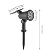 Solar LED Spotlight for Outdoor Garden Landscape Lighting Waterproof Solar Powered Spot Lights for Garden Lawn Yard Walkway