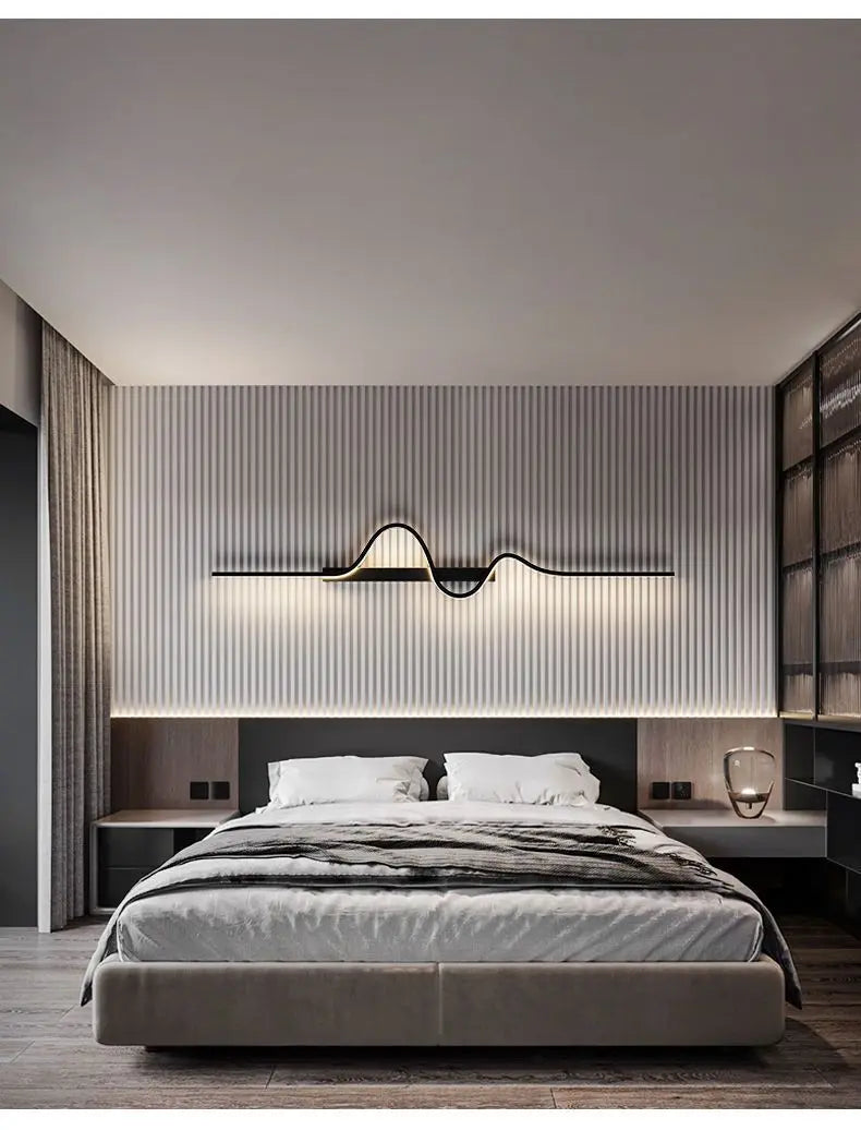 Modern Bedside Led Wall Lamps For Living Room Stairs Office Loft  Bedroom Interior Wall Light Fixture Wall Lamp Home Decr