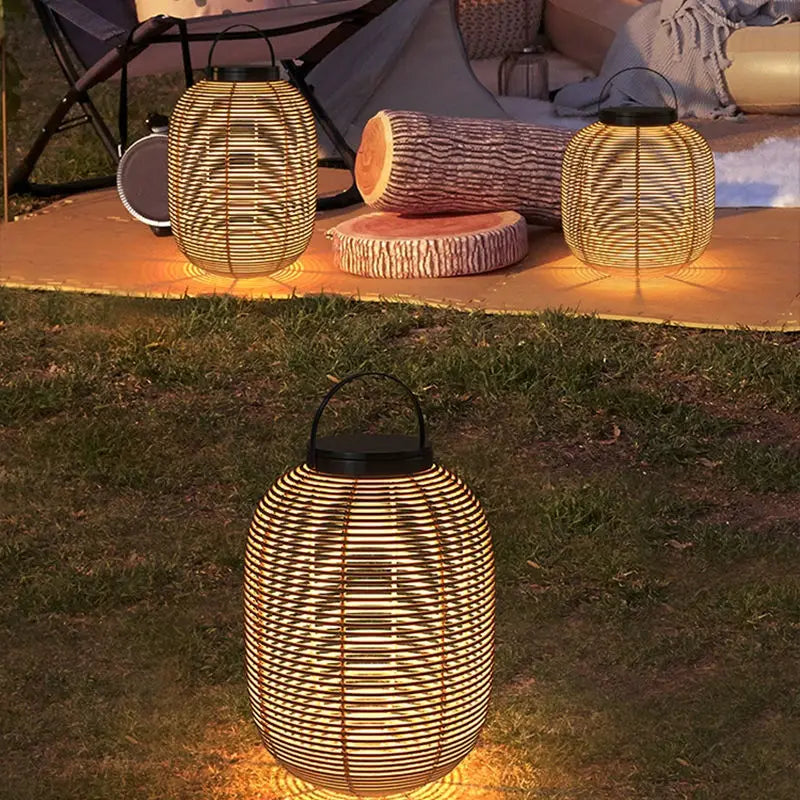 LED Solar Powered Handheld Light Outdoor Waterproof Courtyard Garden Lawn Landscape Decoration Atmosphere Lighting Fixtures