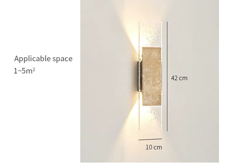 Outdoor Waterproof Wall Lamps Strip Natural stone Wall Lights 18W LED  Porch Wall Sconces  Bedroom Exterior Lighting Fixtures