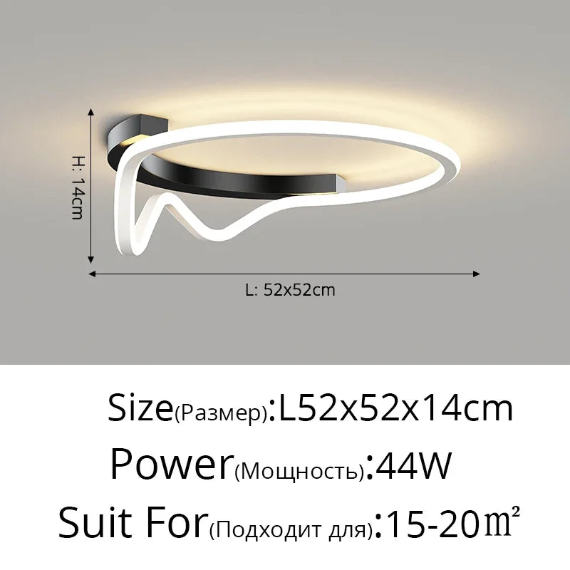 Villa Office LED Chandelier New Shape For Foyer Bedroom Dining Room Studyroom Hotel Restaurant Living Room Kitchen Indoor Lamp