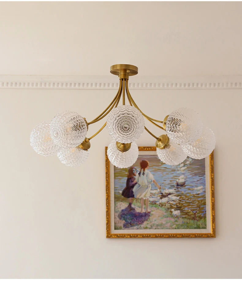 2025Modant Creative Glass Ball Acrylic Designer Ceiling Light for Living Room Bedroom Villa Home Decoration Hanging Light
