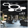 Creative Hexagonal Led Lamps Office Chandelier Round Simple Y-shaped splicing Special-Shaped Chandelier Gym Office Light